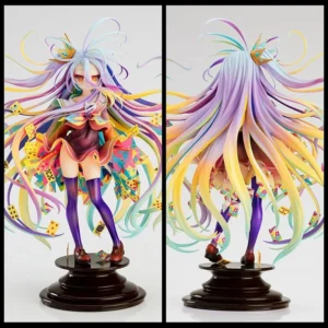 28CM No Game No Life Shiro 1/7 Yuu Kamiya Art Works GSC Girls Toys Anime PVC Action Figure Game Collectible Model Gift