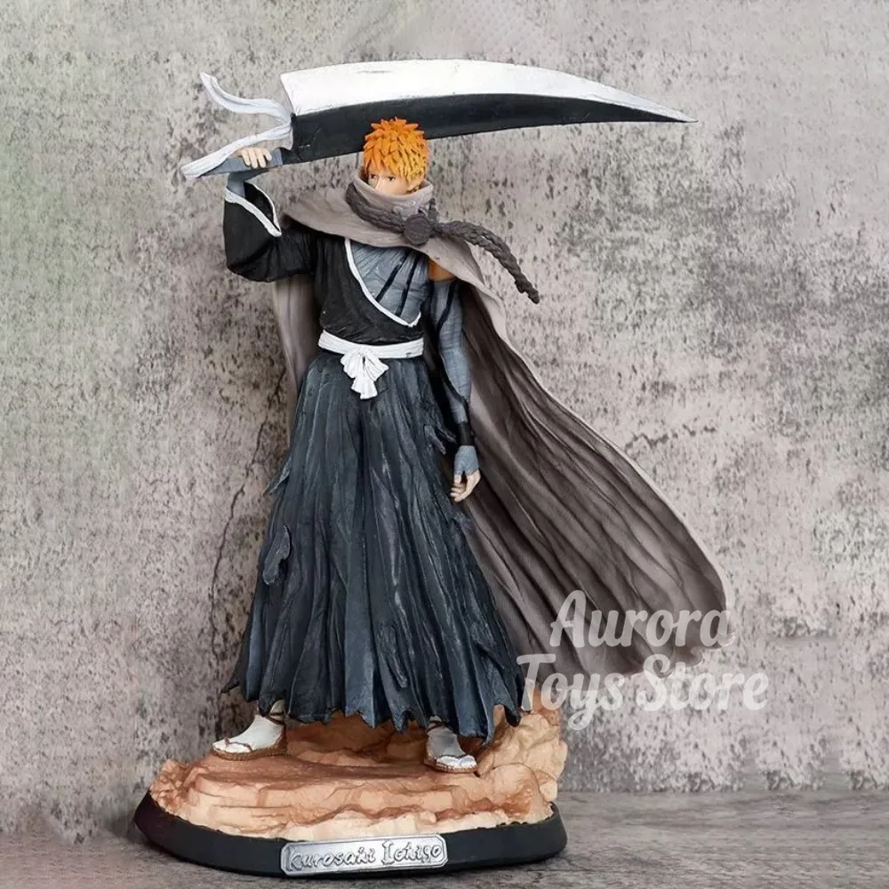 33cm Anime Bleach Figure Kurosaki Ichigo Action Figures Pvc Statue Desktop Ornamen Collection Model Toys Gifts