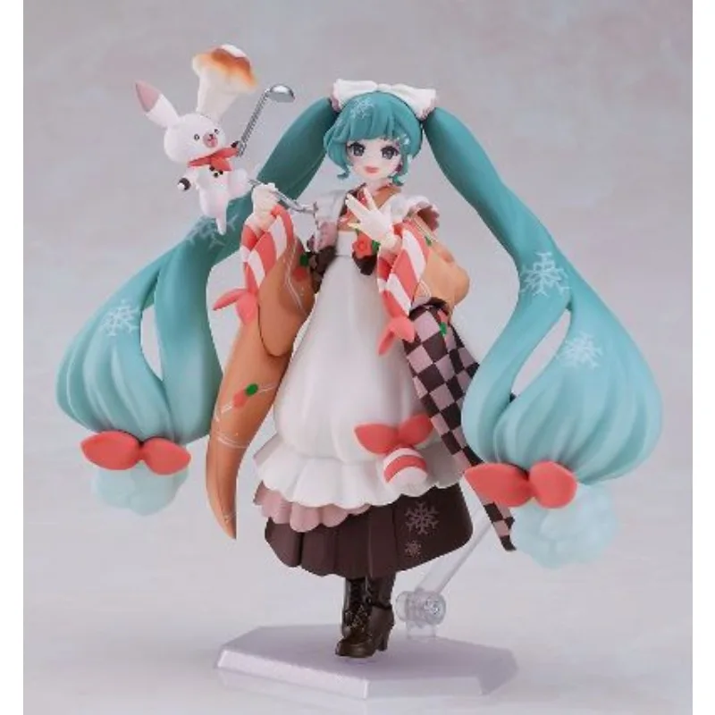 GSC Genuine FIGMA Anime Figure #EX-068 Snow Miku 140mm Action Figure Toys for Boys Kids Gift Collectible Model Ornaments