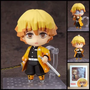 Demon Slayer Zenitsu Agatsuma 1334 Face Swap Articulated Action Figure Boxed Collectible Desktop Decor For Anime Fans
