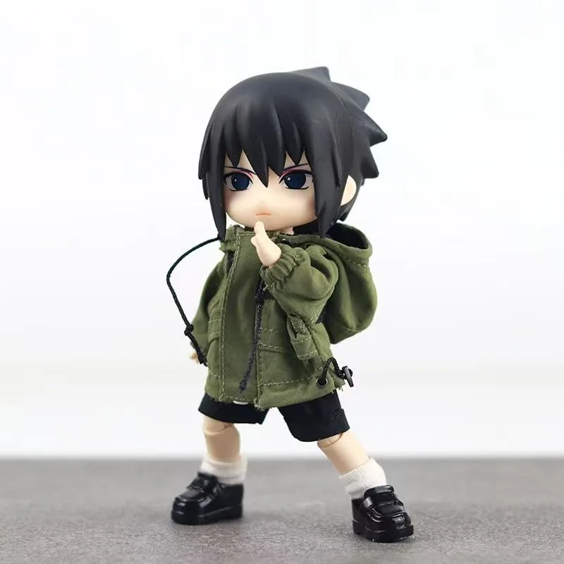 NARUTO Desktop Ornaments Uchiha Sasuke Ob11 Clay Man Bjd Doll GSC Trendy Play Birthday Gift Anime Figure Model Bandai Banpresto - Image 3