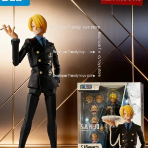 Original Bandai S.H.Figuarts SHF One Piece Sanji Romance Dawn Action Figure Model Toys