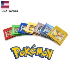 For GBC Pokemon 16-bit Game Video Game Cartridge Console Card Pokemon Red Blue Crystal Golden Green Silver Yellow USA Version