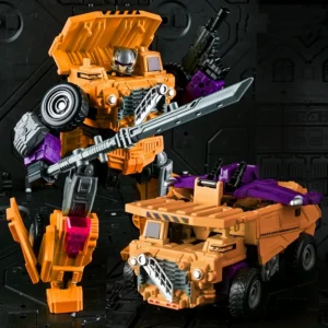 Jinjiang 6 IN 1 New Transformation Devastator Classic Toys Cool Anime Action Figure KO GT Truck Excavator Crane Model Robot Boy