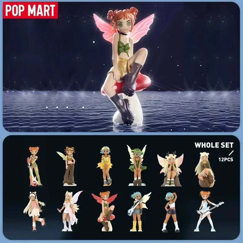 POP MART Peach Riot Punk Fairy Series Blind Box Toys Kawaii Anime Action Figure Surprise Mystery Box Dolls Girls Gift