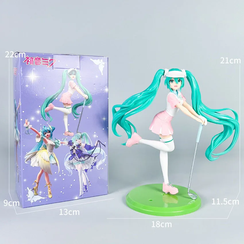New Hatsune Miku Chang'e Anime Figure Bauhinia Classic Dance Swan Lake Action Golf Figure Pvc Banpresto Model Collection Toy - Image 11
