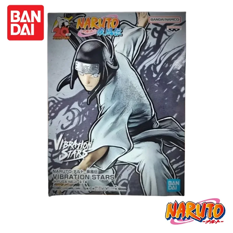 In Stock 100% Original Bandai Naruto Banpresto Vibration Stars Naruto Uzumaki Hyuga Neji Anime Figure Collectible Model Toy Gift