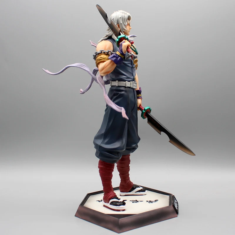 Anime Demon Slayer Figure Uzui Tengen Gk Statue Figurine Pvc Model Doll Collection Desktop Ornament Toys Children Festival Gifts