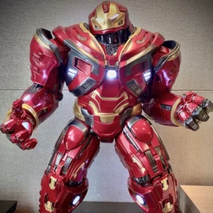 Avengers Hulkbuster Action Figure - Metallic Paint Collectible Model Statue for Adult & Kid Xmas Toy Funny Desk Decor