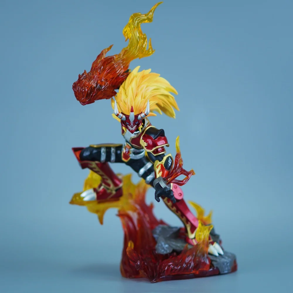 26cm/10.24in Anime Digimon Adventure Figure Agnimon Action Figures Pvc Statue Desktop Ornamen Collection Model Toys Gifts