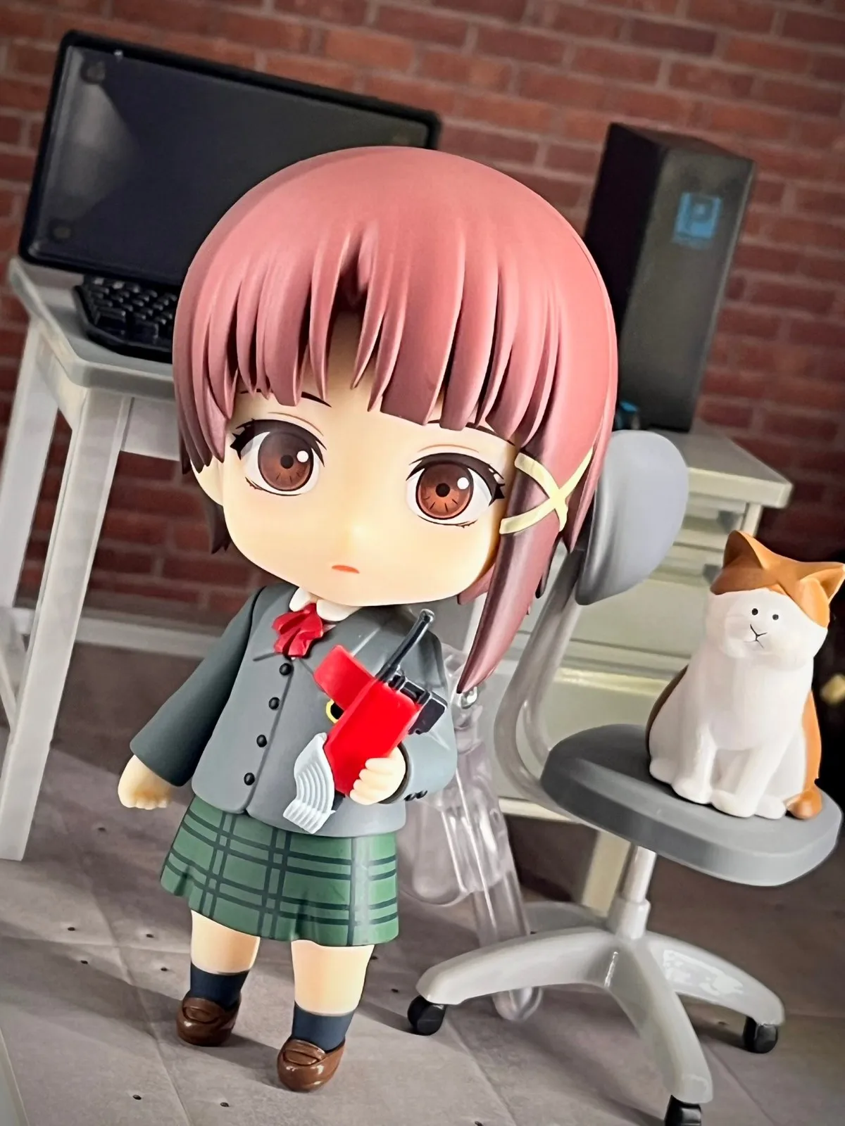 【UA】GSC Nendoron 2356 Serial Experiments Lain Lain Iwakura Action Figures Anime Toys Models