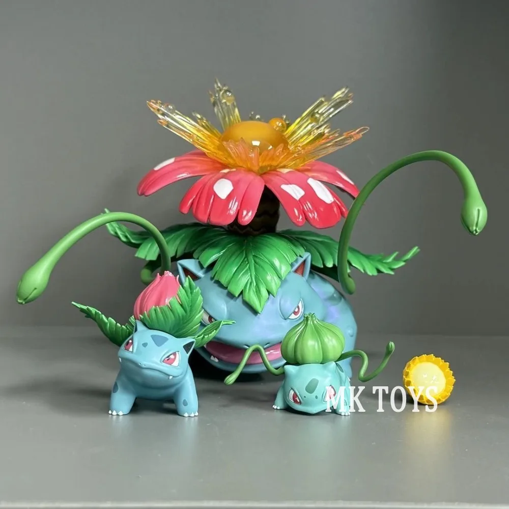 3.5-13cm Anime Pokemen Figure Bulbasaur Evolutionary Combination Action Figures Pvc Statue Collectible Model Toys Gifts