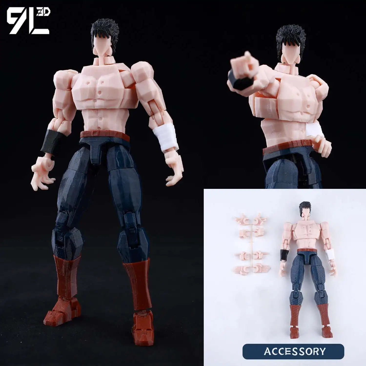 9L3D Printed Jujutsu Kaisen 3D Mini Figures, Satoru Gojo & Geto Suguru Action Model, Anime PVC Collectible Statue, Gift for Fans - Image 23