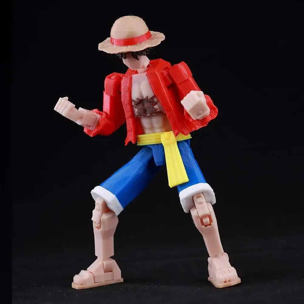 9L3D Dummy 13 Lucky 13 Titan 13 Monkey D. Luffy One Piece Standard Rubber Human Form  Straw Hat Captain Edition Gear 5 Nika Form