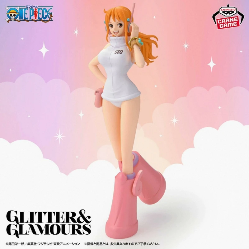 Original Bandai Banpresto Glitter Glamours One Piece Nico Robin Nami Egghead Style in stock Anime Hot Girls Figures Model Toy WY