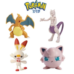 New Pokemon Cartoons Movie Anime Figure Pikachu Mewtwo Gengar Gurado Pocket Monster Action Model Toys Kids Gifts Bulk Buy Lot