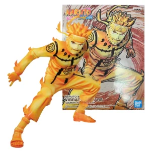 Anime Famous Battle Scene Naruto Shippuden Uzumaki Naruto 3 Six Paths Form Battle Model Toy Gift Collection Action Figure 15CM
