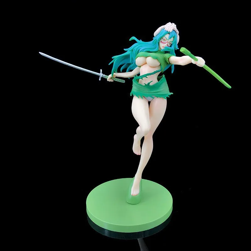 Bleach Neliel Tu Oderschvank Arrancar Former 3rd Espada PVC Action Figure 24cm Double Head Replaceable Collectible Decoration