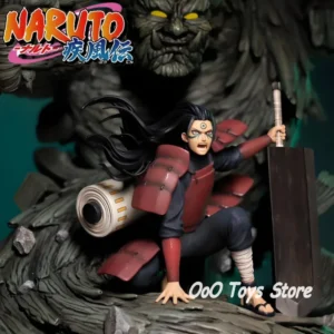 16.5cm/6.5in Anime Naruto Figure Squatting Senju Hashirama Double headed Action Figure PVC Statue Model Collectible Toys Gifts