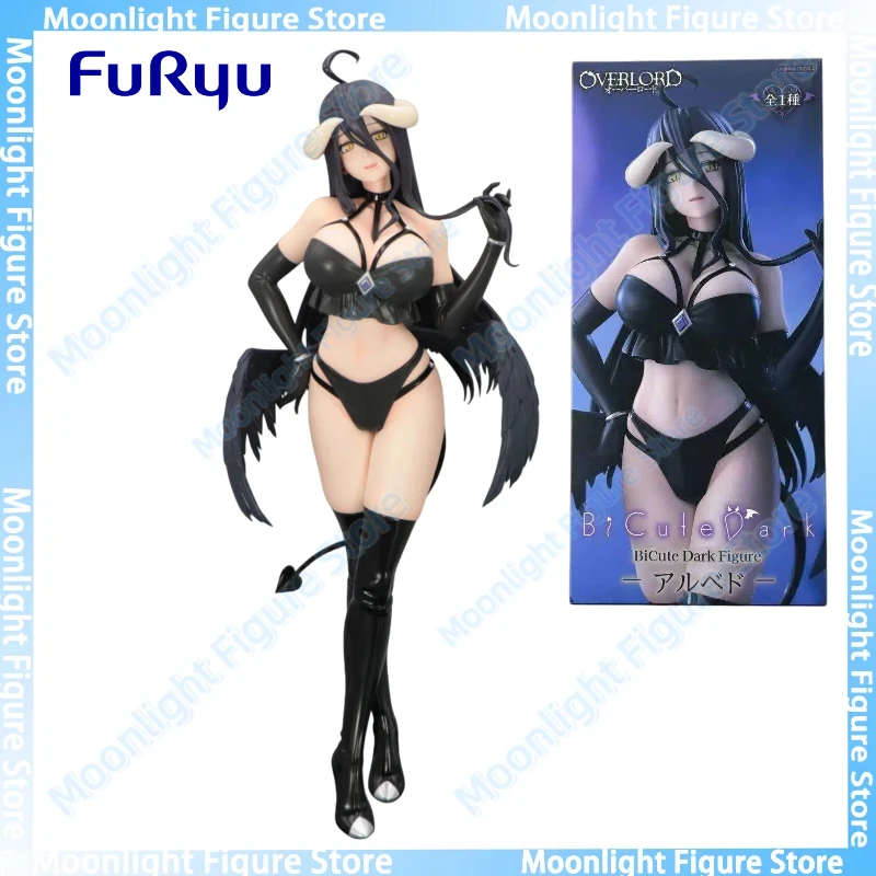In Stock FuRyu BiCute Dark Overlord Albedo Little Devil Desktop Cute Doll Anime Action Figure Toy Gift Model Collection
