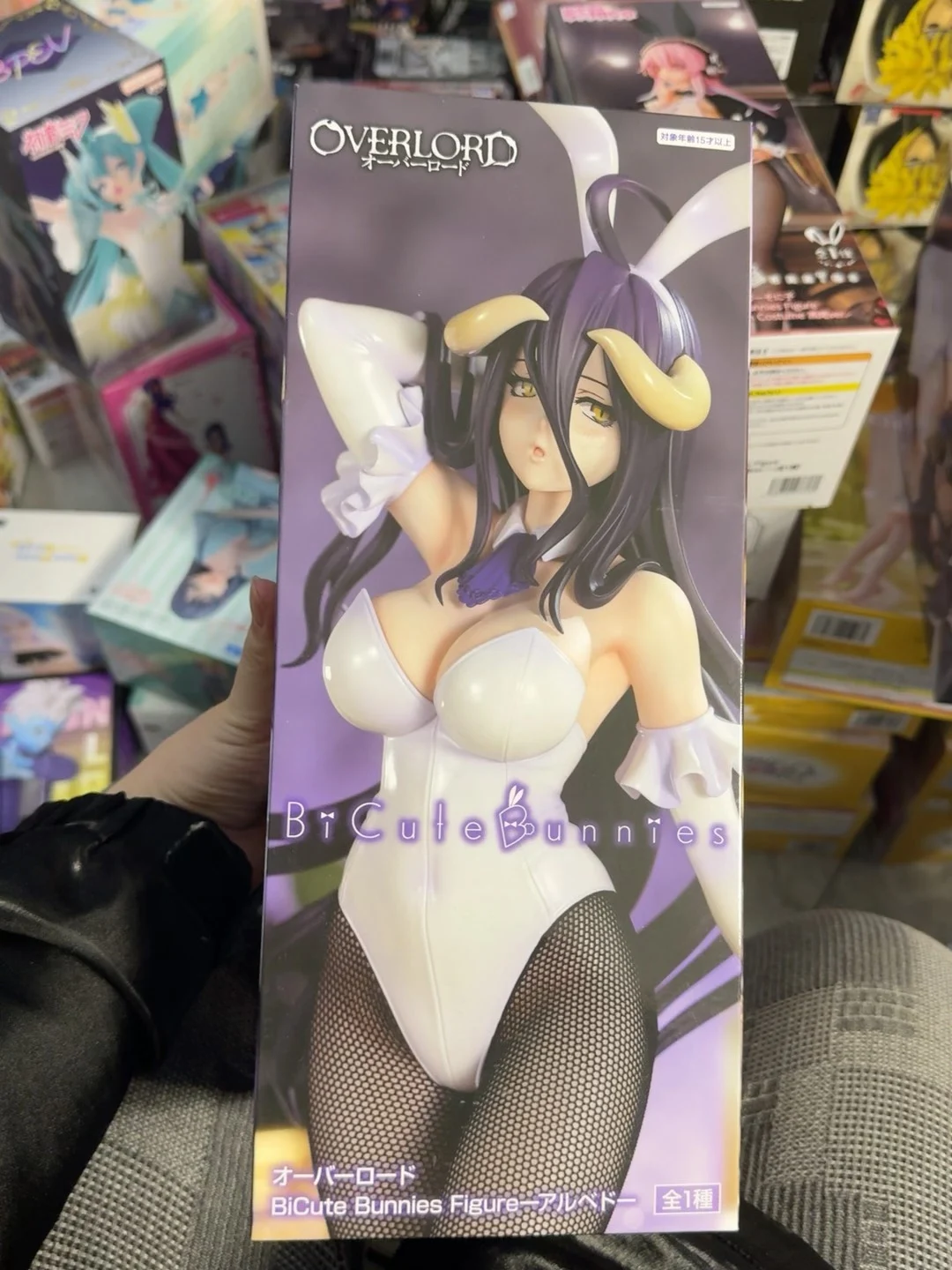 Original FuRyu BiCute Bunnies Overlord Albedo Action Figure 30cm Anime Collectible Toys pvc Model Decoration Birthday Gift