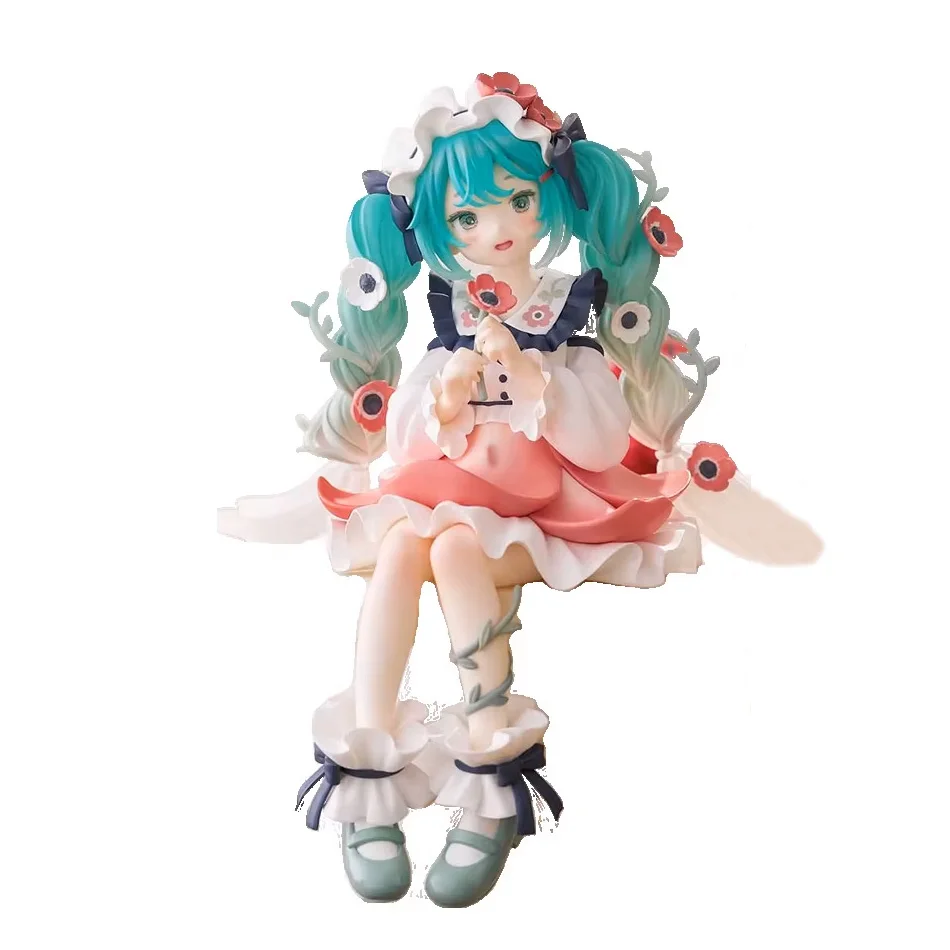 2Pcs Hatsune Miku Anime Figure Toy Flower Fairy Collection Miku Kawaii Cartoon PVC Action Figurine Model Doll Birthday Gifts Kid - Image 8