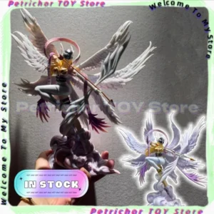 S+High-Quality Digimon Figure Angewomon Figures Soar Archery Angewomon Figurine Desktop Decoration Statue Collection Model Gift