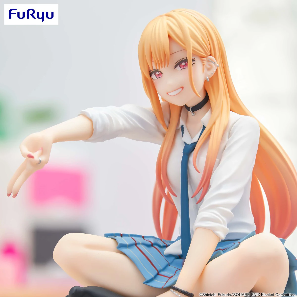 In Stock Original FuRyu Prepainted Noodle Stopper Figure Sono Bisque Doll Wa Koi O Suru Kitagawa Marin Anime Figure Model