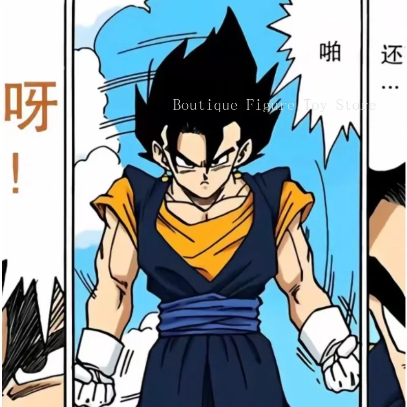 In Stock Dragon Ball SSJ Super Saiyan Vegetto Black Head Sculpture Anime Action Figures Toys