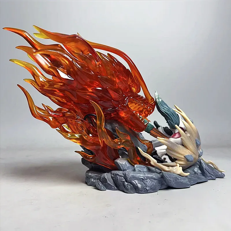 Naruto Anime GK Figure Might Guy VS Uchiha Madara Battle Figurine Scene Pvc Statue Model Collection Desk Decoration Toys Gifts