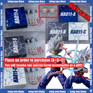 NEW Air&HM HA011 CUSTOM Dragon Ball Beast Gohan Head Sculpture Kit Anime Action Figure SHF Figurine DBZ Collectible Model ToyS