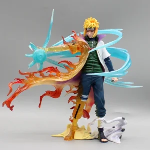 Brand Naruto Namikaze Minato Anime Figurines Gk Pvc Statue Action Rasengan Model Office Decoration Children Gifts 26 Cm