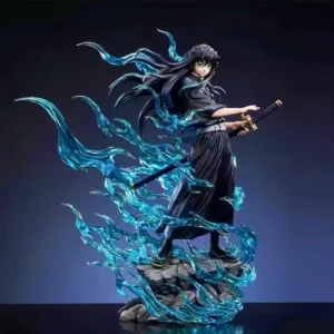25cm/9.84in Anime Demon Slayer Figure Tokitou Muichirou Action Figures Pvc Statue Desktop Ornamen Collection Model Toys Gifts
