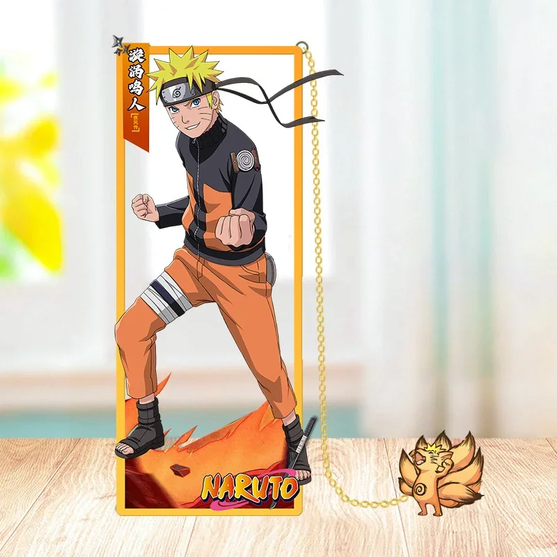 Anime Naruto Metal Bookmarks Cartoon Sasuke Itachi Kakashi Action Figures Collection Card Book Marks Toys for Children Gifts - Image 4