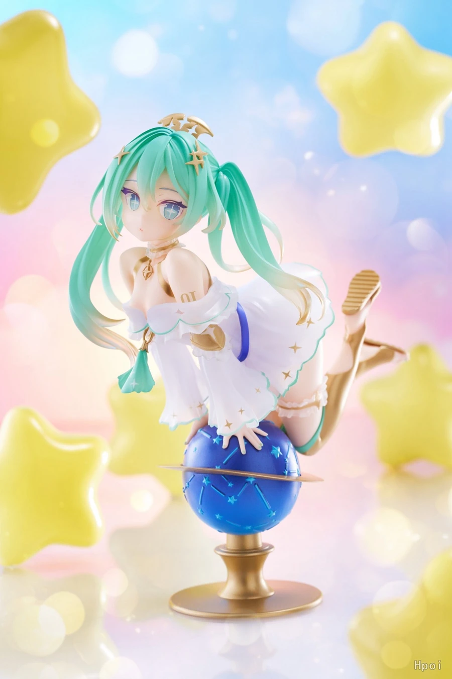 17cm Glittering Star ver. Hatsune Miku Anime Figure Kawaii Globe Girl Action Figure collector display Model Doll Toy for Kid Gift
