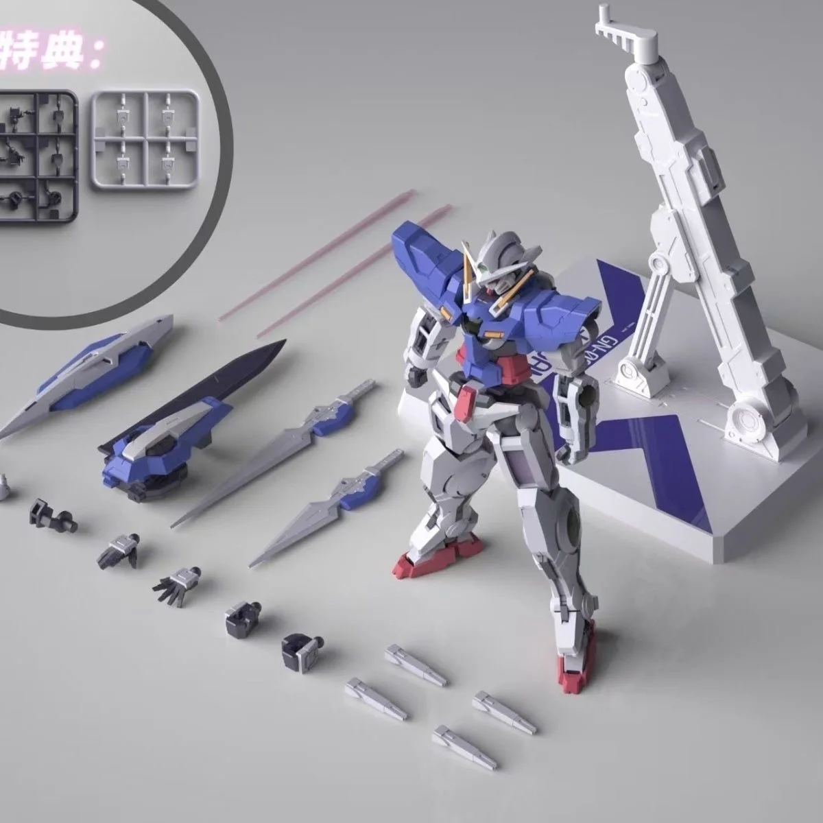 In Stock GBC Model Exia HG 1/144 GN-001 TNT Version Toys Assembly Model Kit Toys Action Figure Model Kits Plastic Robot Gift
