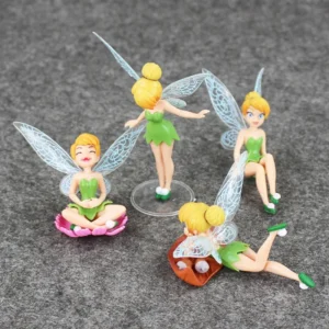 4Pcs/lot Disney Princess Tinkerbell Tinker Bell Faery Fairy Elf Flower Elves PVC Action Figure Model Toys Dolls