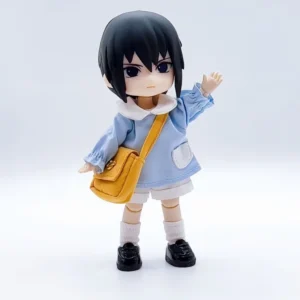 NARUTO Desktop Ornaments Uchiha Sasuke Ob11 Clay Man Bjd Doll GSC Trendy Play Birthday Gift Anime Figure Model Bandai Banpresto