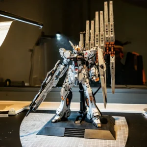 NCZZW RX-93 Assembly Model Kit Nu Fighter Action Figure CMM GK Style  Model 1/100 Collection Statue Model Ornament Desk Toy Gift