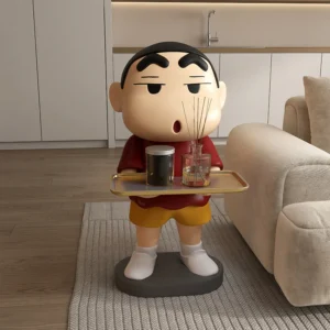 70cm Crayon Shin-Chan Anime Figure Series Large Tv Cabinet Cabinet Sofa Floor-To-Be-Bed Tray Moving Gift Decorative Ornaments