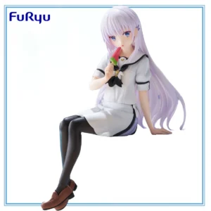 100% Original FuRyu Noodle Stopper Figure Summer Pockets Naruse Shiroha Anime Figure Collection Series Model Toys