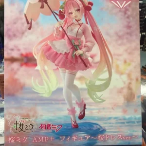 [In Stock]  Genuine Taito Hatsune Miku Artist Masterpiece Amp Sakura Miku Girls' Dress Figure Model Ornament Toy Gift