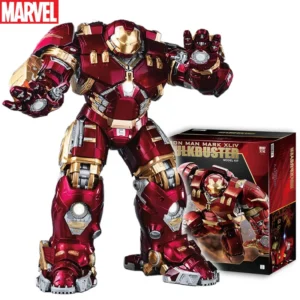 Marvel Fondjoy Hulkbuster Iron Man Mark XLIV 18 Inches LED Light Up Action Figure Assemble Movie Character Model Gift For Boys