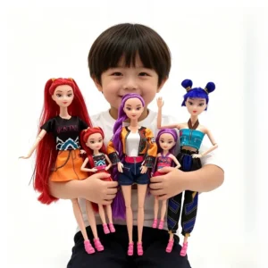 30cm Doll Toys Kpop Demon Hunters Action Figure Toy Rumi Mira Zoey Beautiful Princess Baby Girl Dolls Plastic DIY Toy for Girls