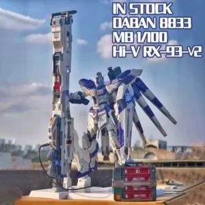 【IN STOCK】DABAN 8833 Hi-V RX-93-ν2 MB 1/100 Assembly Model Kit Toy With Mega Particle Cannon METAL BUILD Action Figures Gifts