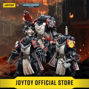 JOYTOY Warhammer 40k 1/18 Action Figures Black Templars Primaris Sword Brethren Alberic Granbertus
