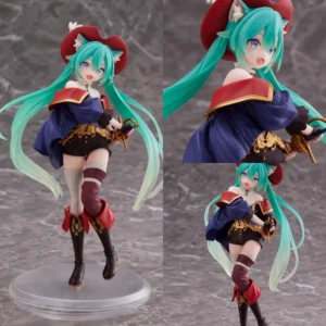Taito Hatsune Miku Puss In Boots Wonderland Prize Figure 18cm Pvc Statue Anime Vocaloid Official Licensed In Stock Gift For Fans