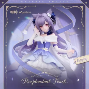 Official Licensed 1/8 Scale Myethos Genshin Impact Keqing Resplendent Feast Ver. Collectible Anime Game Figurine Desk Decor Gift