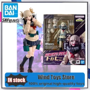 In Stock BANDAI My Hero Academy Anime Toga Himiko S.H.Figuarts Action Figure Original Model Figuarts Decorative Toy