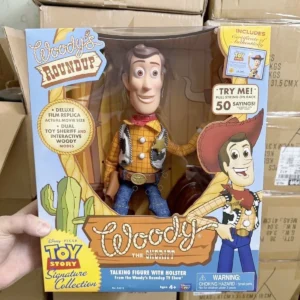 Hot 40cm Disney Pixar Toy Story  Woody Action Figures English Movie Sound Character Doll Cloth Cowboy Birthday Gift